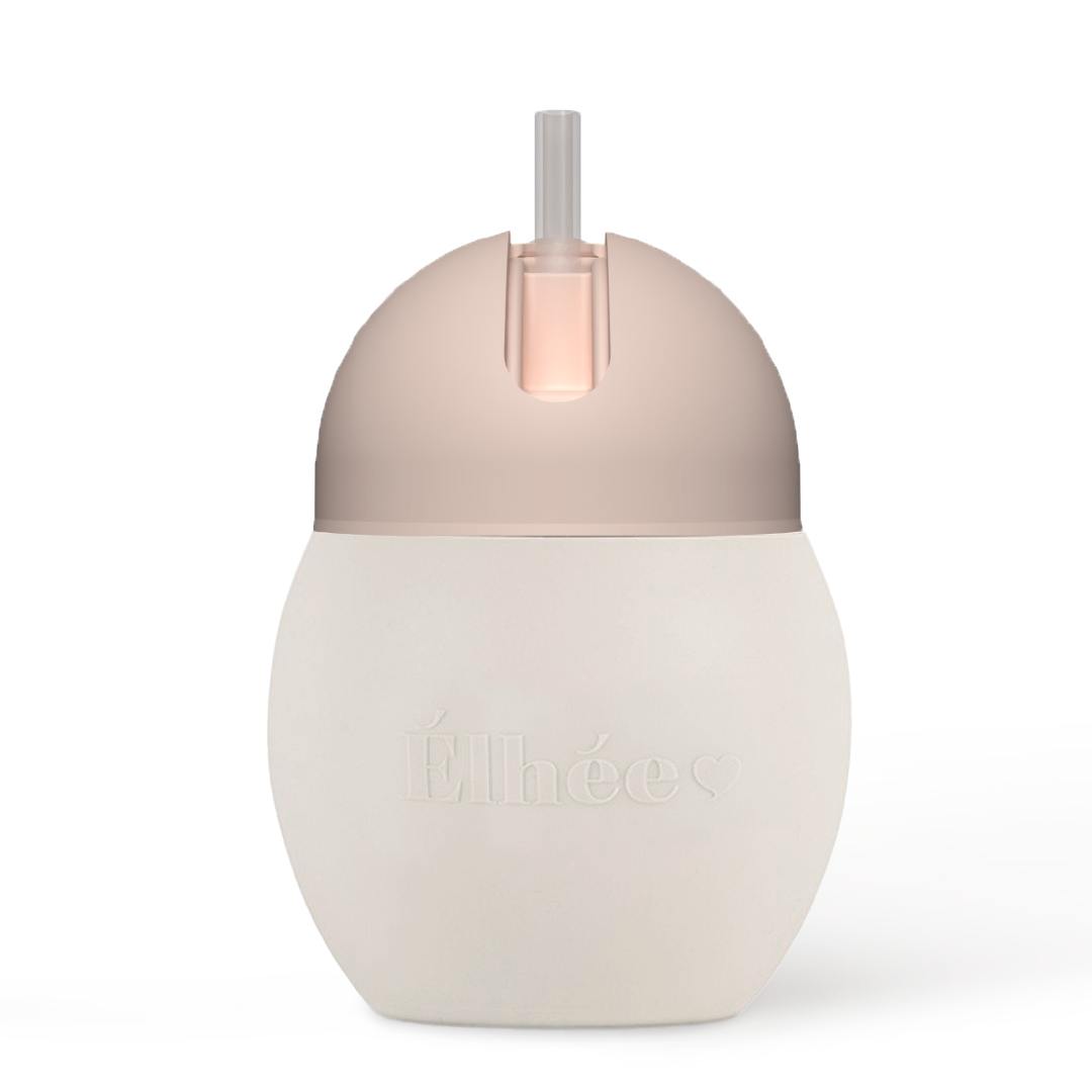 Weighted straw cup 8 oz | Sand/Nude 6m+