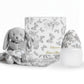 Baby Bottle + Lovey Gift Set | Tartine et Chocolat "Toile de Jouy" Gray