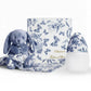 Baby Bottle + Lovey Gift Set | Tartine et Chocolat "Toile de Jouy" Blue