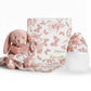 Baby Bottle + Lovey Gift Set | Tartine et Chocolat "Toile de Jouy" Terracotta