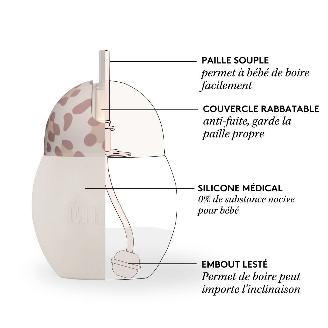 Embout paille lestée | Graouu Pink - Élhée