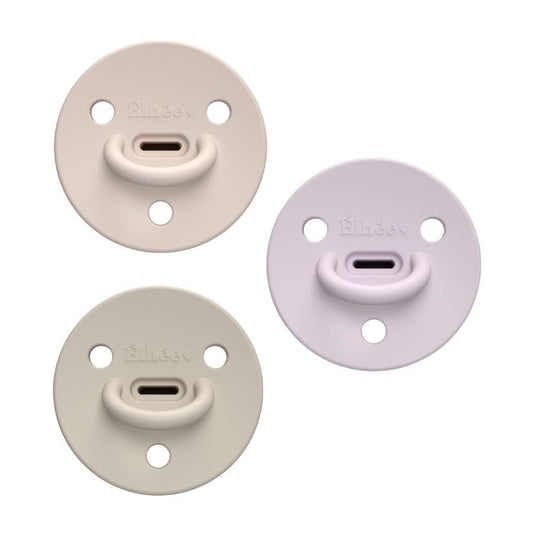 Pack of 3 "ChooChoo" Pacifiers 0-6 months | Ultra-Thin - Pinky