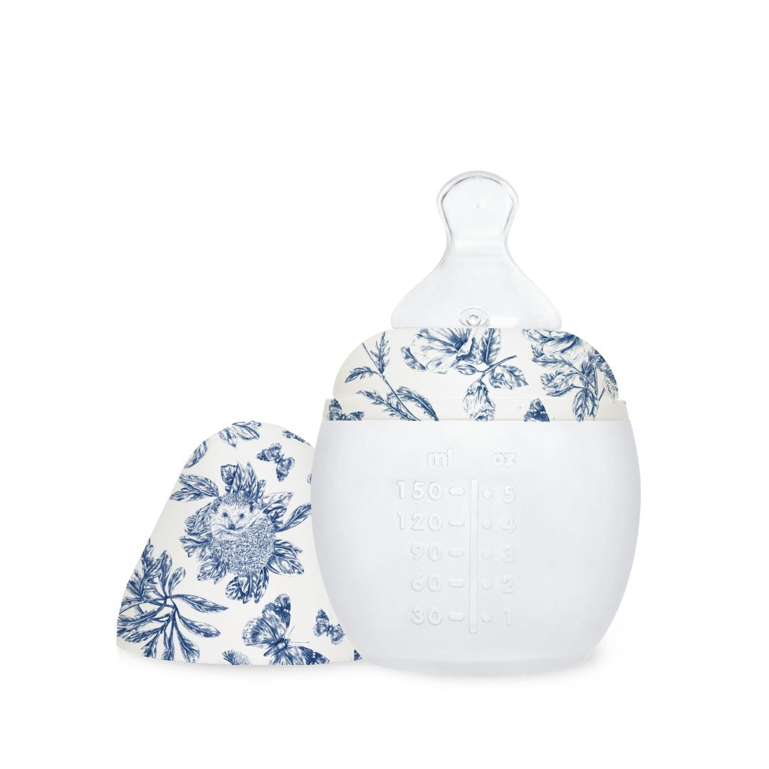 Baby Bottle + Lovey Gift Set | Tartine et Chocolat "Toile de Jouy" Blue