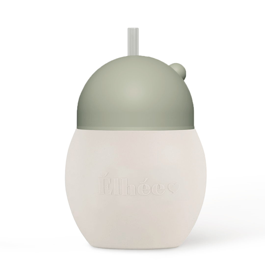 Tasse à paille lestée 240 ml | Sand/Sage 9m+ - Élhée