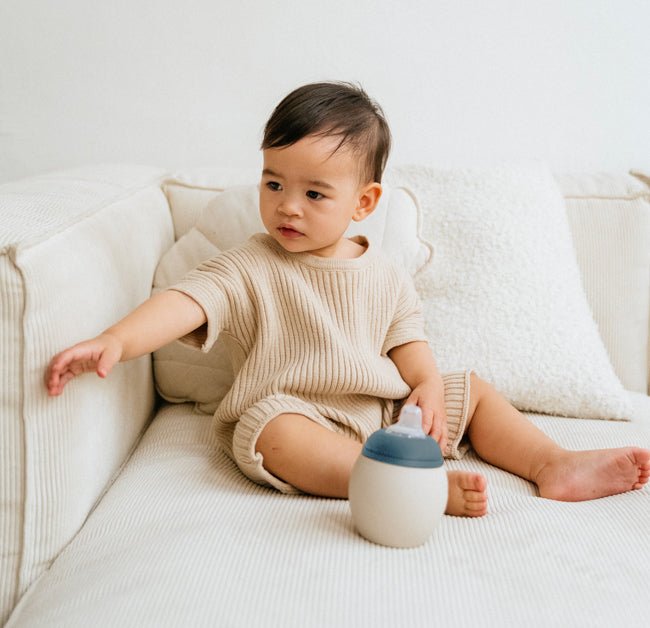 Tasse d’apprentissage - Sand/Blue - Élhée
