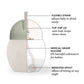 Weighted straw cup 8 oz | Sand/Sage 9m+